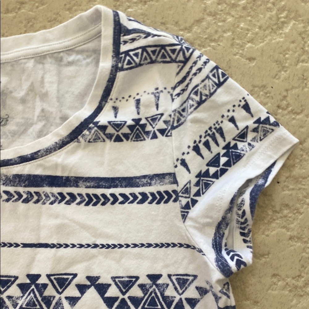 Blue and White Patterned Dress - Picture 3 of 4